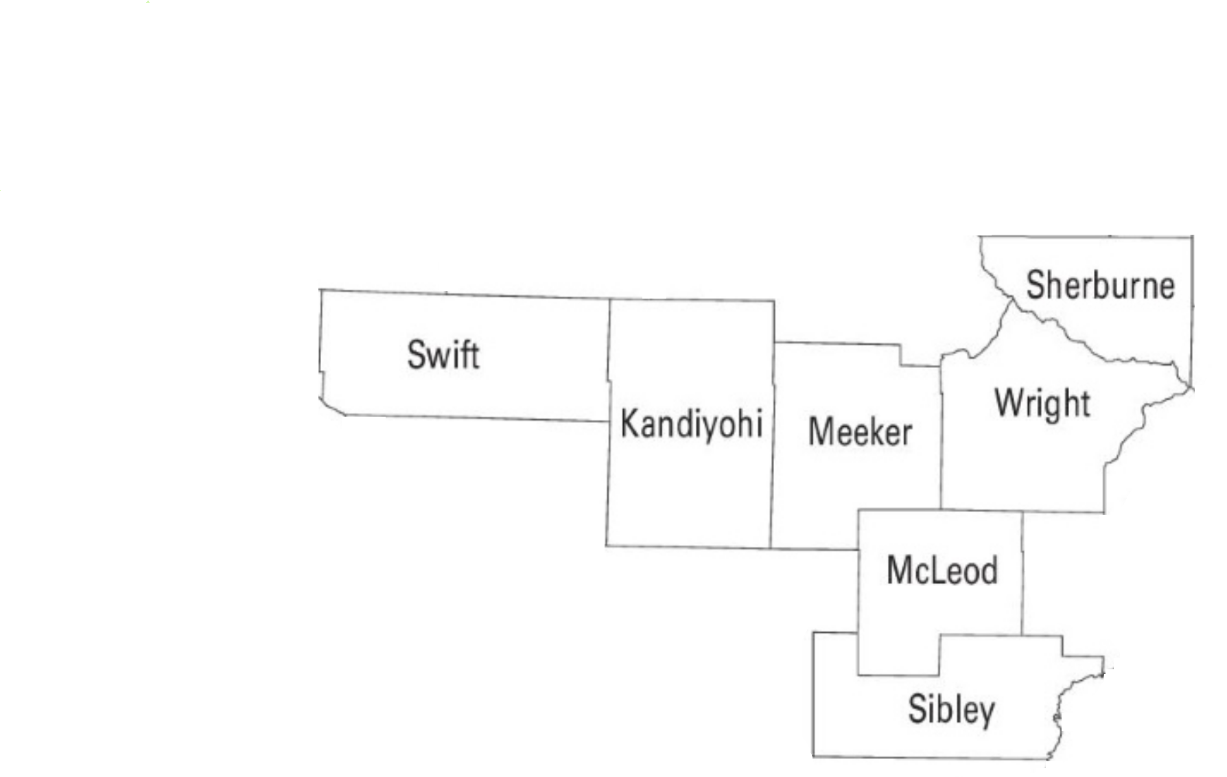 Map of West Metro Counties