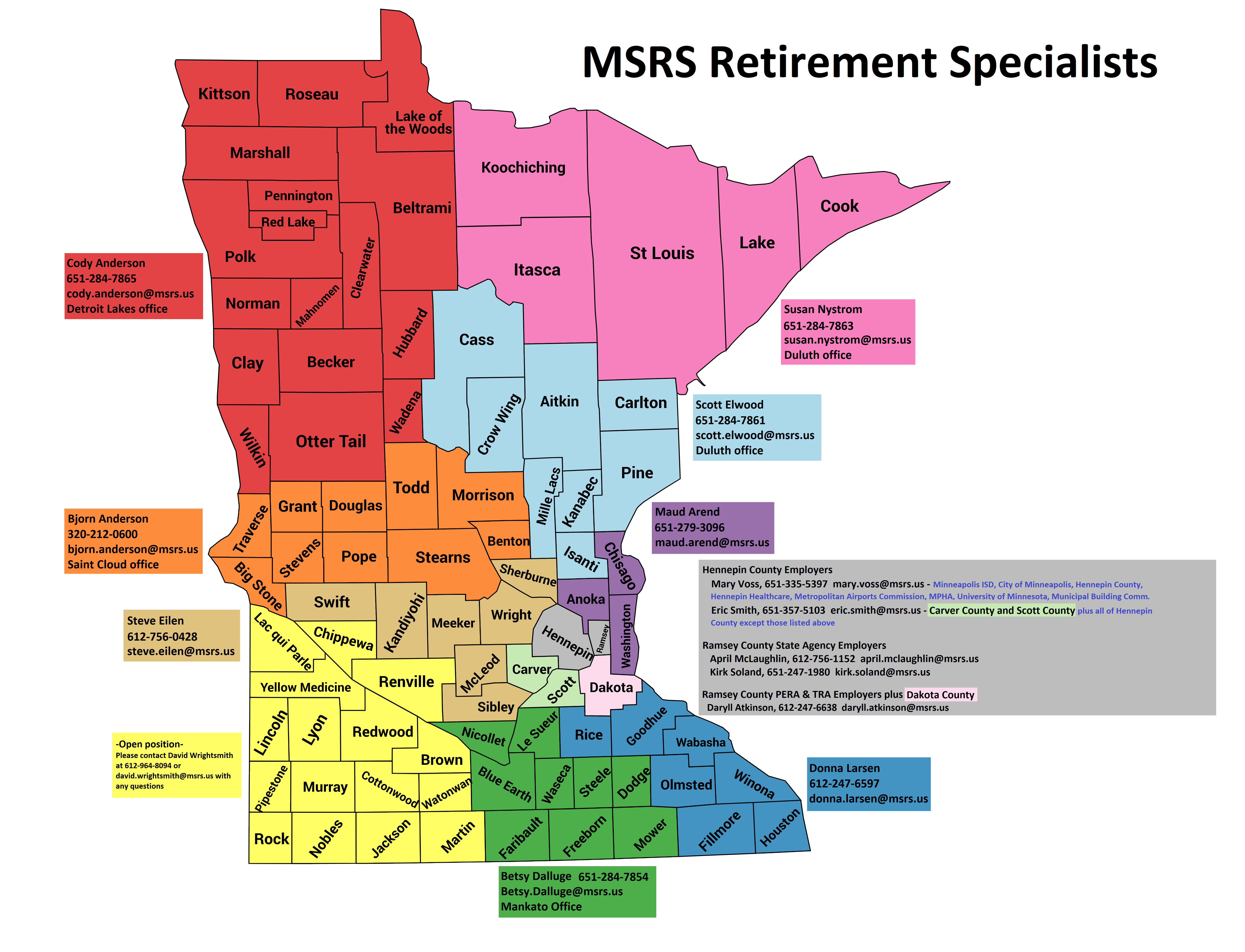MSRS Field Rep Territory Map